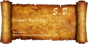 Simon Delila névjegykártya